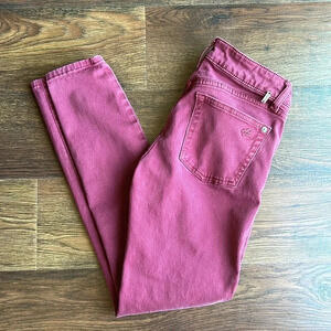 DL1961 Margaux 28" Instasculpt Skinny Jean | Maroon Skinny Jeans | DL1961